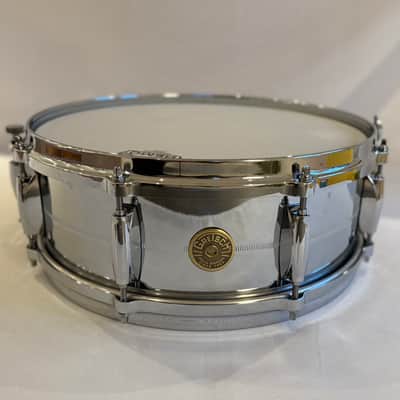 Like New! Gretsch G4160 USA Custom Chrome Over Brass 5x14" 8-Lug Snare Drum image 1