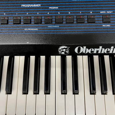 Oberheim OB-8 61-Key 8-Voice Synthesizer 1983 - Blue with Wood Sides image 9