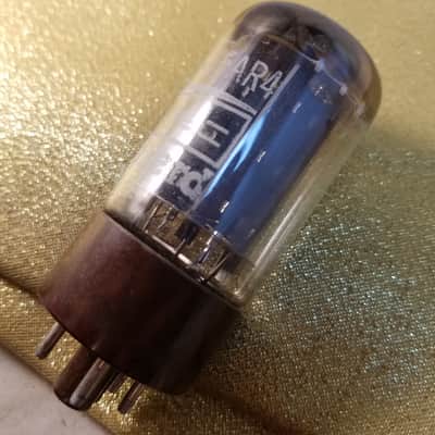 Mullard 5AR4 tNOS AT1000 TESTED Vacuum Tube f32 Blackburn 4-notch plates BROWN BASE rare GZ34 Rectifier 1965 image 11
