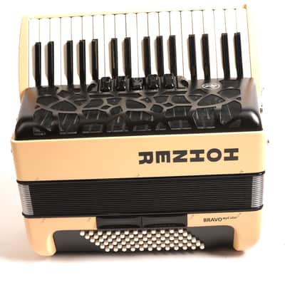 Hohner BRAVO MyColor III 72 Chromatic Piano Key Accordion (Sunrise Light Orange) image 2