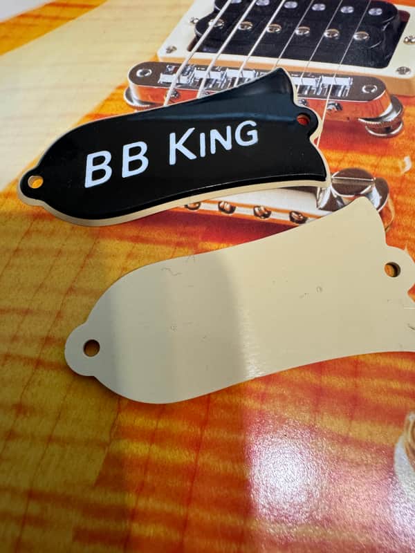 Gibson Gibson 80's NOS Truss Rod Cover 1980's - Black/White 1980's - Black/White image 1