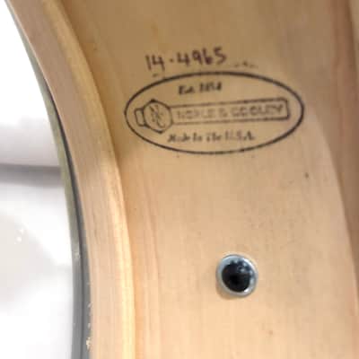 Noble&Cooley 5x14 SS Classic Solid Shell Snare Drum - Black Laquer image 8