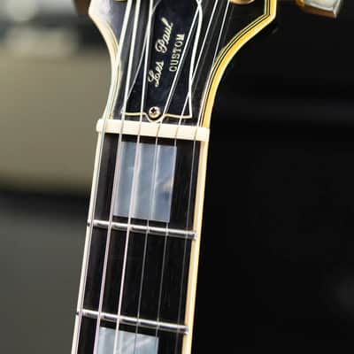 Gibson Vintage 1973 Les Paul Custom '54 Reissue Electric Guitar - Ebony with Hardshell Case - Used image 9