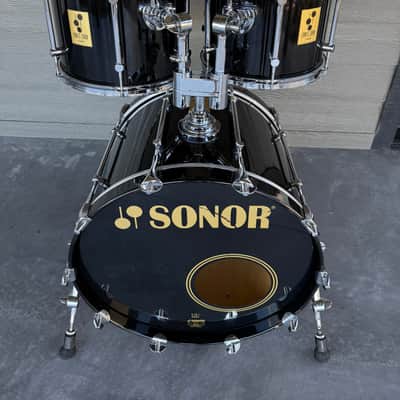 Sonor Force 3000 12 13 22 Drum Set - Black Lacquer image 1