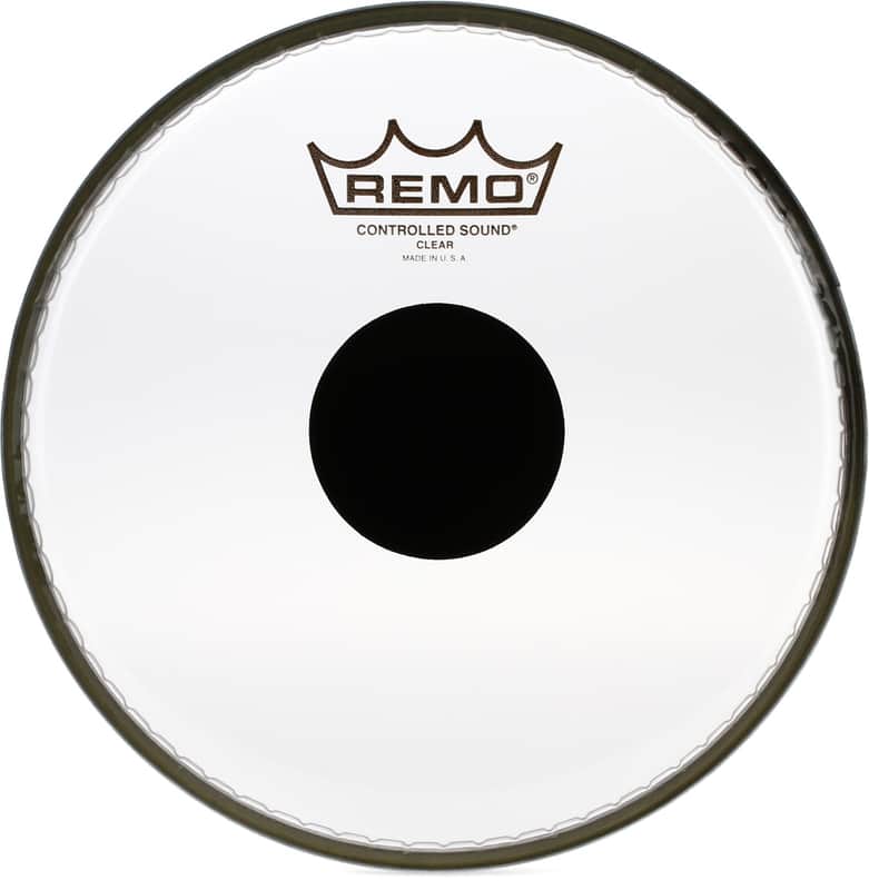 Remo Controlled Sound Clear Black Dot Drumhead - 8 inch (3-pack) Bundle image 1