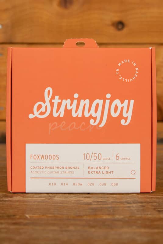 Stringjoy Foxwoods Coated Phosphor Bronze Acoustic Guitar Strings - Extra Light 10-50 image 1