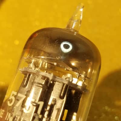 G.E. 5751 black plate triple mica AT1000 TESTED Vacuum Tube dual triode 1954-1959 image 6
