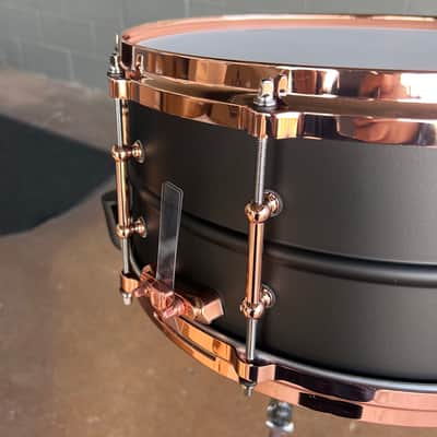 Ludwig LB427TDC Hot Rod Matte Black Nickel 6.5x14" Black Beauty Snare Drum w/ Copper Hardware *IN STOCK '* image 3