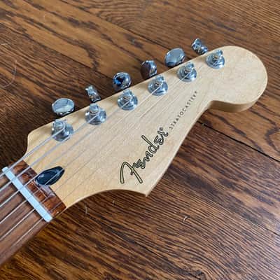 Fender Baritone Stratocaster Neck on MJT VTS Body 2022 - Olympic White over Sunburst image 5