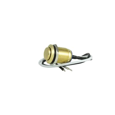 Tesi IDO Gold 12MM Momentary Metal Kill Switch for Fender Strat, Tele, Les Paul, Ibanez - No Battery