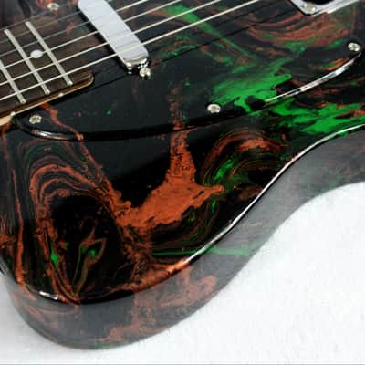 Custom Swirl Painted and Upgraded Fender Squier Telecaster With Matching Pickguard image 17