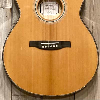 PRS SE A50E Angelus with Fishman Sonitone Pickup 2022 Natural with Black Gold Burst, Ships Fast! image 2