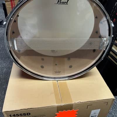 Pearl Export Lacquer 14x5.5 Snare Drum - Satin Brown image 7