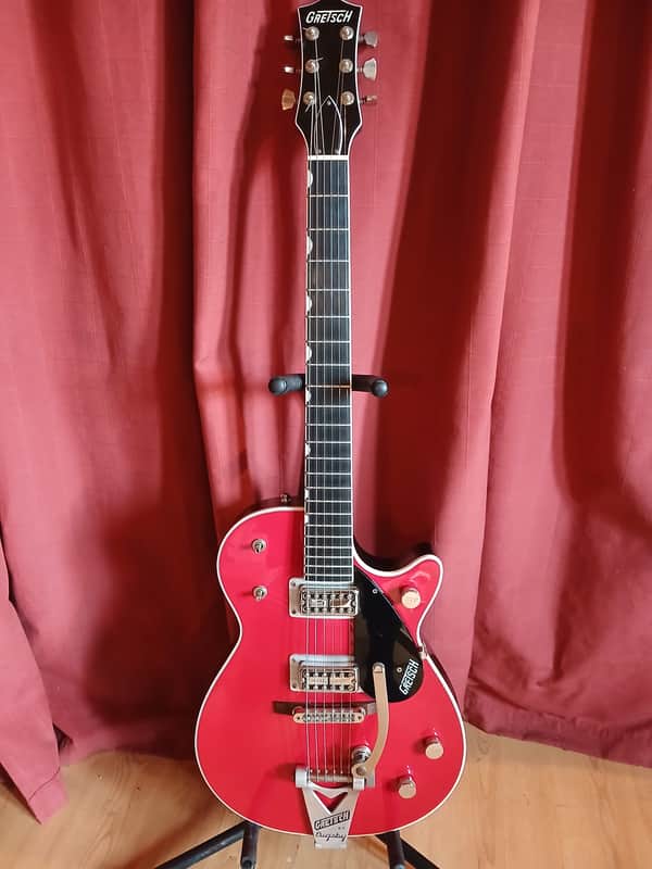 2005 Gretsch G6131T-TVP Power Jet Firebird Red w/ Bigsby + Hard Case – Excellent Condition! Serial JT05117548 image 1