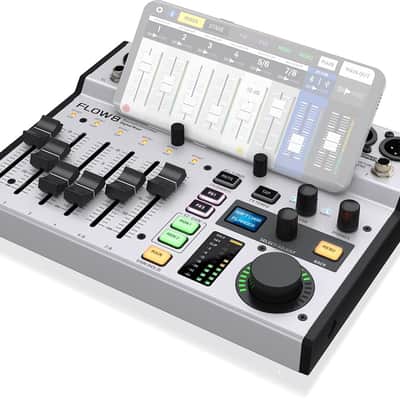 Behringer FLOW 8 Bluetooth Controlled 8-Input Digital Mixer 2020 - Present - Grey image 1