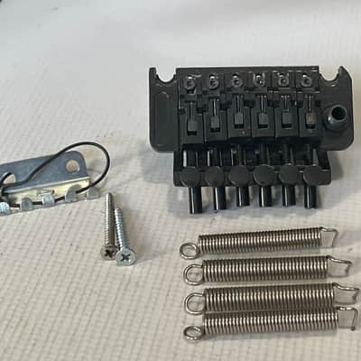 2000's Electric Guitar Black Licensed Floyd Rose Double Locking Tremolo Guitar Bridge image 1