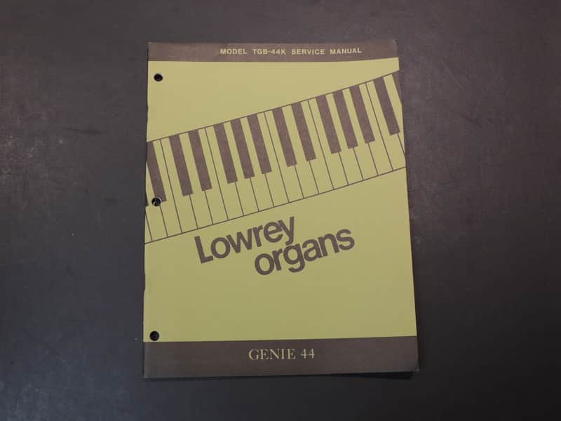 Lowrey Model TGB-44K Service Manual