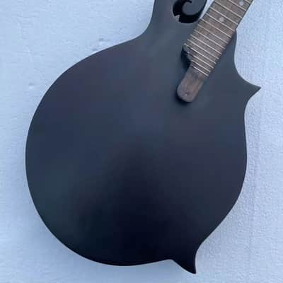 Washburn 8 String Mandolin Project in Black, Solid Spruce Top, Solid Mahogany Body image 9