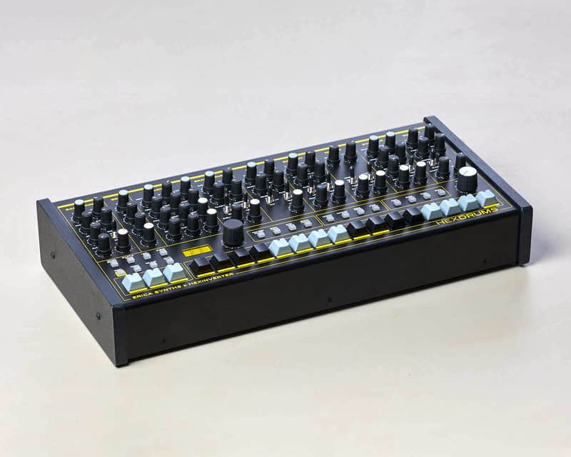 Erica Synths HexDrums 10-Voice Desktop Drum Machine 2026 - Present - Black image 1
