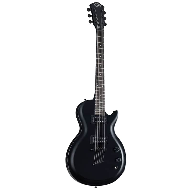 J & D M8B Black Matte - Single Cut Electric Guitar image 1