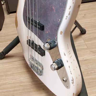 Fender Flea Artist Series Signature Jazz Bass 2021 Shell Pink image 3