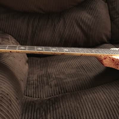 Washburn Vindicator HM Series Scott Ian Signature *RARE Blood Splatter V Guitar* image 9