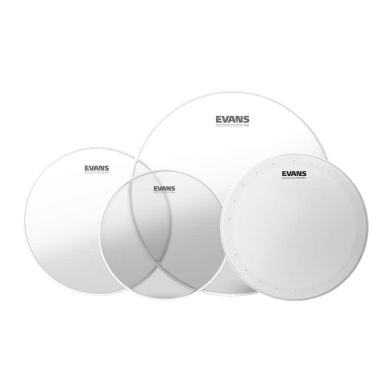 Evans EPP-G2HDD-S G2 Clear Standard Pack (12/13/14/16) + 14" HD Dry Snare Head image 1