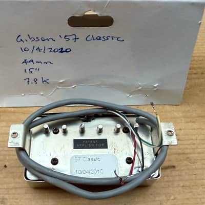 Gibson '57 Classic (PAF) Alnico 2 Humbucker Pickup - Chrome - Made in USA image 3