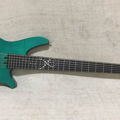 Yamaha RBX 6JM 6 String Bass Guitar John Myung Signature Turquoise Blue Green image 2