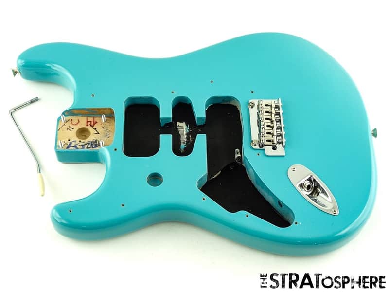 LEFTY Fender Player II Stratocaster BODY + HARDWARE Strat Alder Aquatone Blue image 1