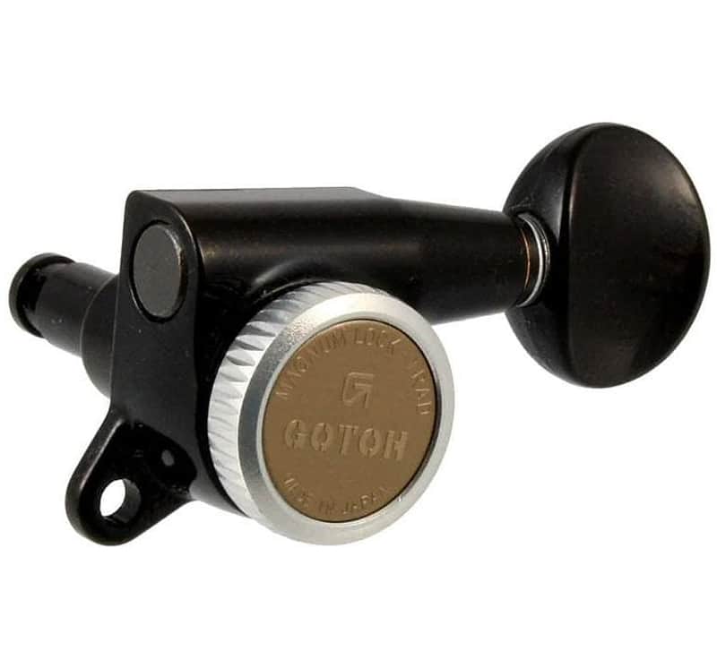 Gotoh SG381-MGT Black 3×3 Locking Tuners TK-0938-003 image 1