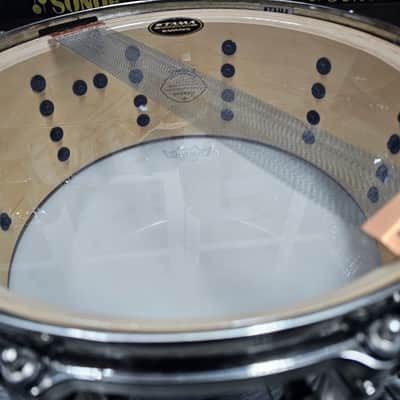 Tama 14"x 6" Starclassic G-Maple in Black Cherry with Abalone Inlay image 7