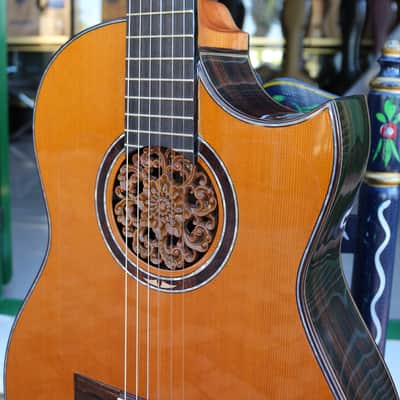 Juan Montes Rodriguez Flamenco guitar cutaway  Hardcase image 11