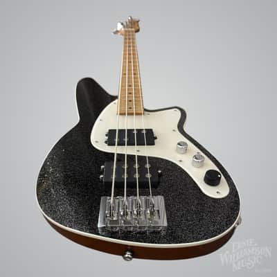 Reverend MRC-BKSP-RM-G-PRCH-HT Mercalli 4-String Bass Guitar, Black Sparkle image 9