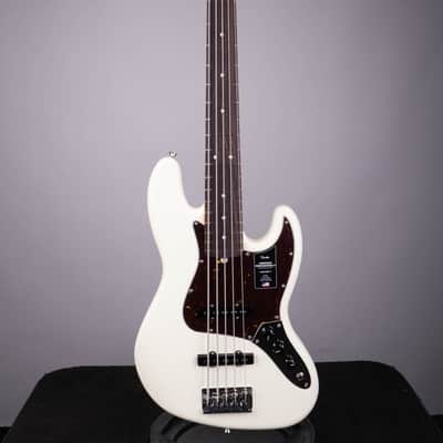 Fender American Professional II Jazz Bass V – Olympic White w/ Rosewood Fingerboard image 2
