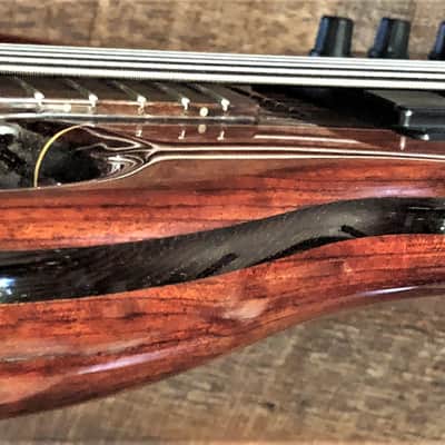 Tobias Signature 5 String Bass. 1990 Catalog Bass. Unique 1 of a Kind. Bubinga-Wenge image 11