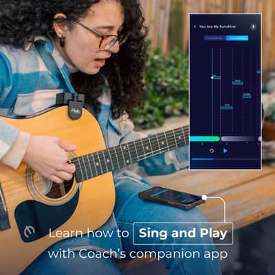 Roadie Coach | Learn Guitar, Ukulele & Singing | Portable Recorder with Dual Mics | Multi-Tool Tuner + MIDI Controller | AI Feedback on Performance image 5