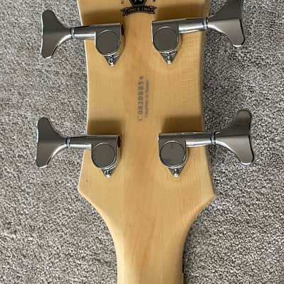 B.C. Rich Heritage Classic Mockingbird Bass LH Left Hand Lefty KOA Active EMG Pickups image 23