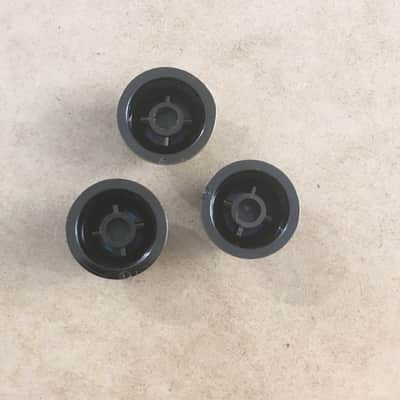 3 Shiny Vintage Antique Brass Finish Guitar Knobs For Fender Strat Light NOS Relic Wear image 5