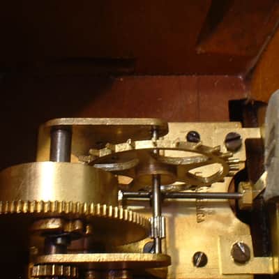 Antique Wood Metronome de Maelzel by Seth Thomas Clocks in No 5 Mahogany, Fully Restored, Brass Trim image 5