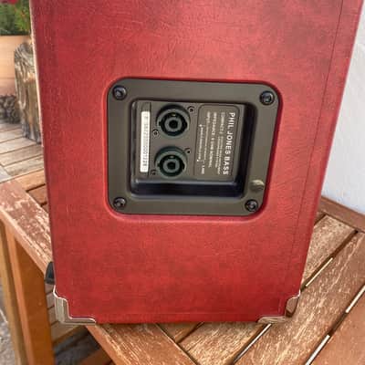 Phil Jones C2 Compact 2 200-Watt 2x5" Bass Speaker Cabinet 2023 Red image 3