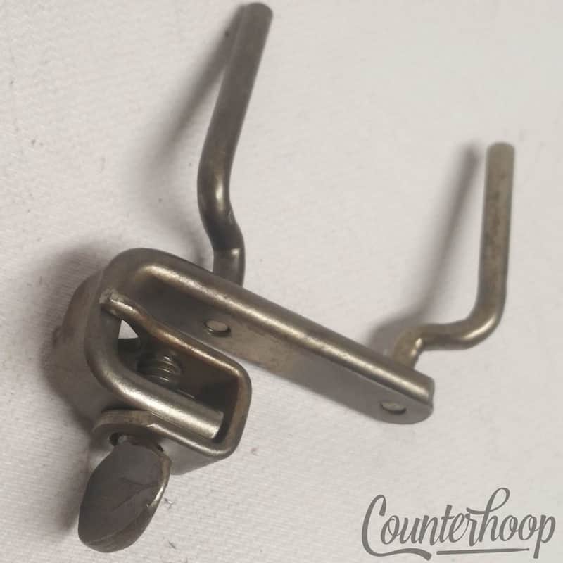 Ludwig Wood-Block Mount Clamp-On Bass Drum Hoop Nickel Vintage20s Early American image 1