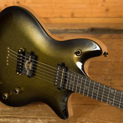 Schecter Tempest 50th Anniversary - Ebony - Gold Burst image 5
