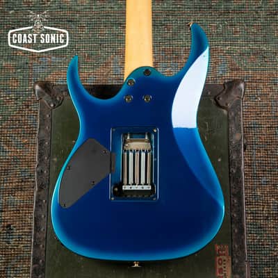 1995 Ibanez RGR470 RG Series, Fujigen made in Japan MIJ, Jewel Blue burst, image 8