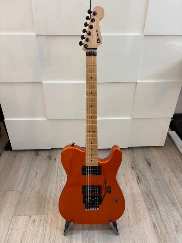 Charvel Jackson USA Select San Dimas Style 2 HH FR 2009 Candy Tangerine - Upgraded w/Original Floyd Rose (Titanium) image 1