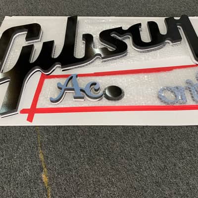 Gibson Acoustic Dealer Sign Black image 2