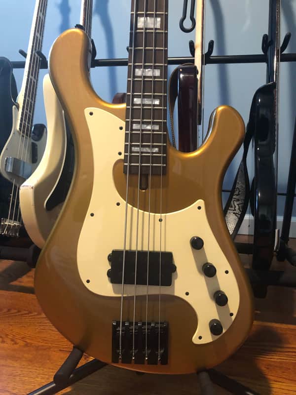 Dean  Eric Bass Signature Hillsboro In Rare Metallic Gold 2012 image 1
