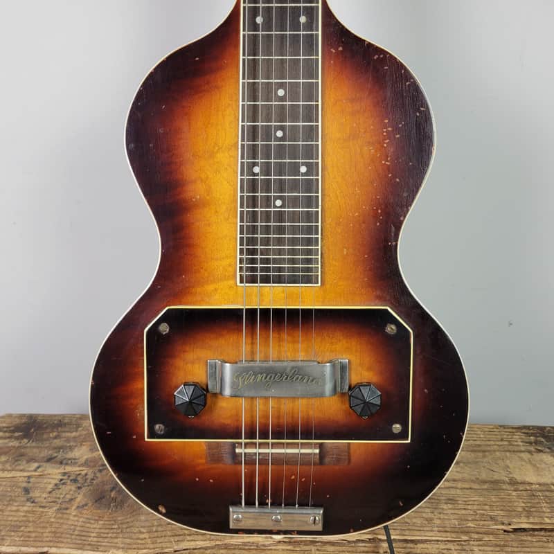 1930's Slingerland Songster 400 Lap Steel Squareneck - Sunburst With OHSC image 1