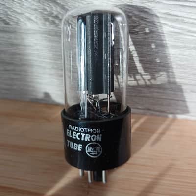 Very rare early NOS  RCA 5Y3 GT 5Y3GT BLACK PLATE  RECTANGULAR GETTER ! perfectly balanced and super STRONG. image 2
