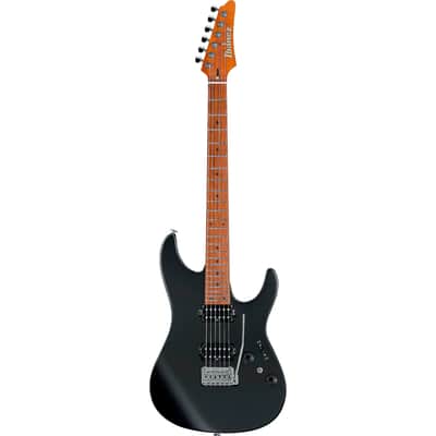Ibanez AZ Prestige AZ2402-BKF 6-String Solid Body Electric Guitar with S-Tech Wood Roasted Maple Fretboard, Right-Handed, Black Flat image 2